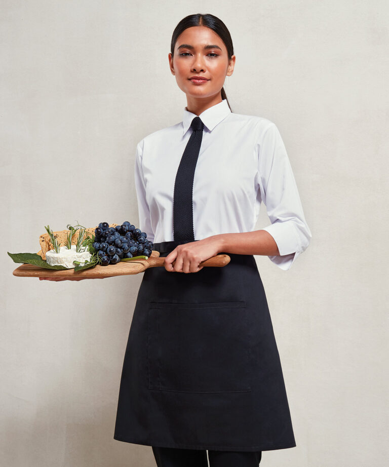 Premier Colours collection mid length pocket apron PR141, Vivid Promotion Workwear
