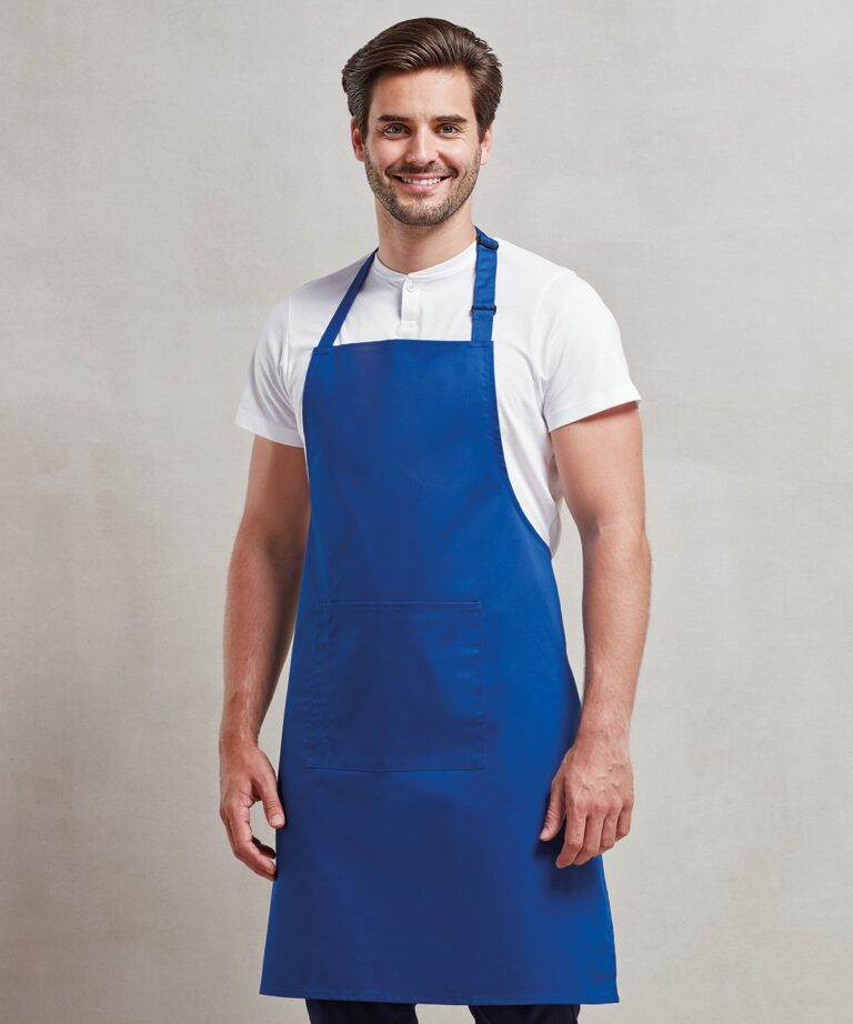 Premier Colours bib apron with pocket PR154