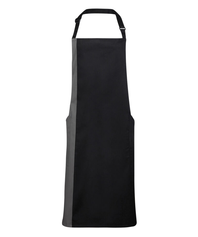 Alternative view of Premier Contrast bib apron PR162