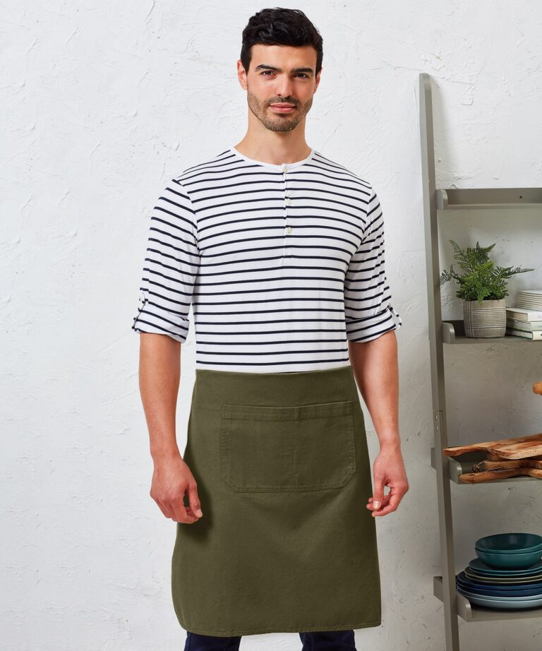 Alternative view of Premier Artisans choice double pocket canvas apron PR181