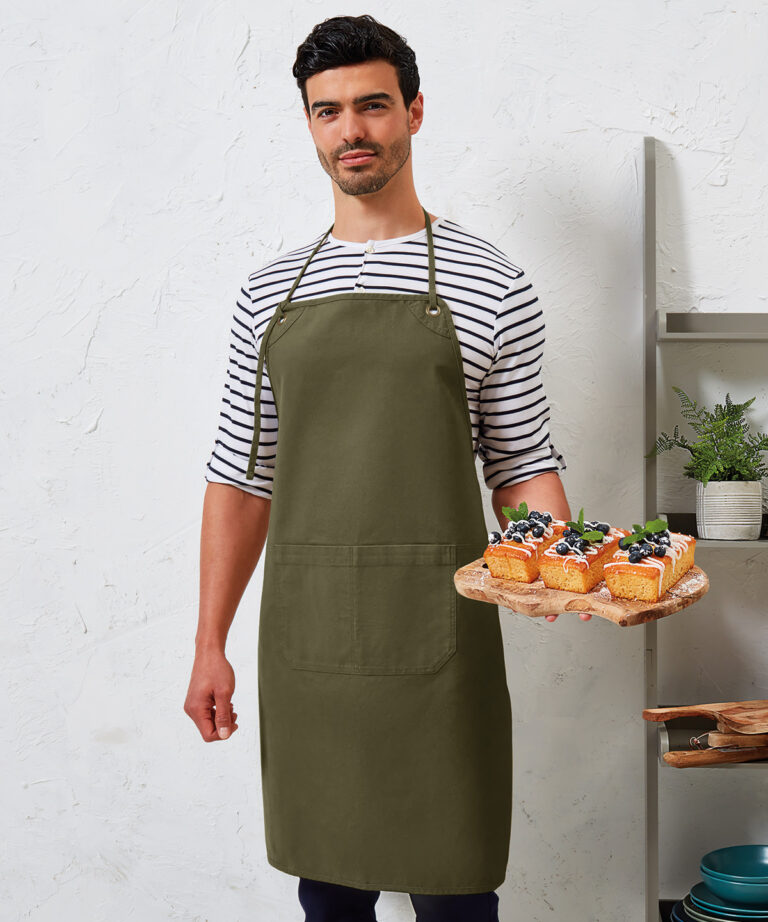 Premier Artisans choice double pocket canvas apron PR181, Vivid Promotion Workwear
