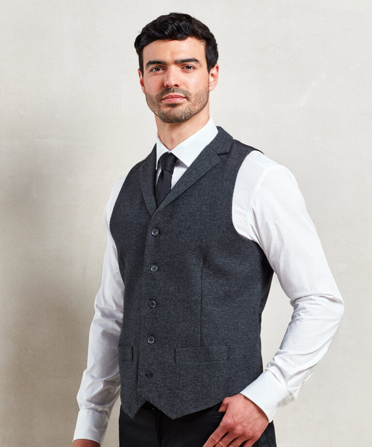 Premier Herringbone waistcoat PR625