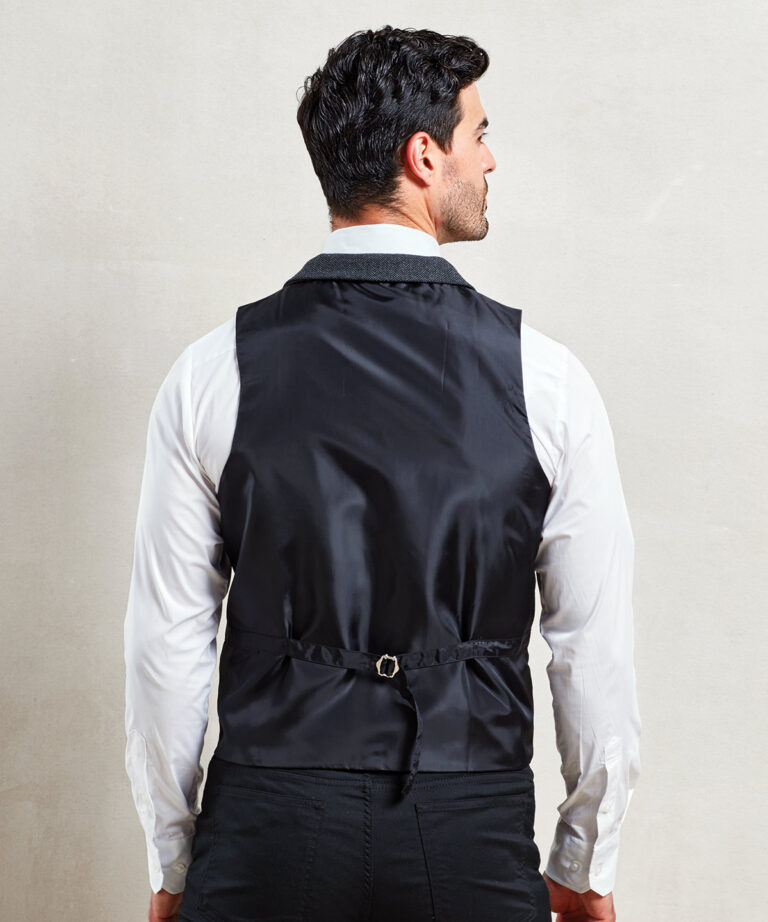 Alternative view of Premier Herringbone waistcoat PR625