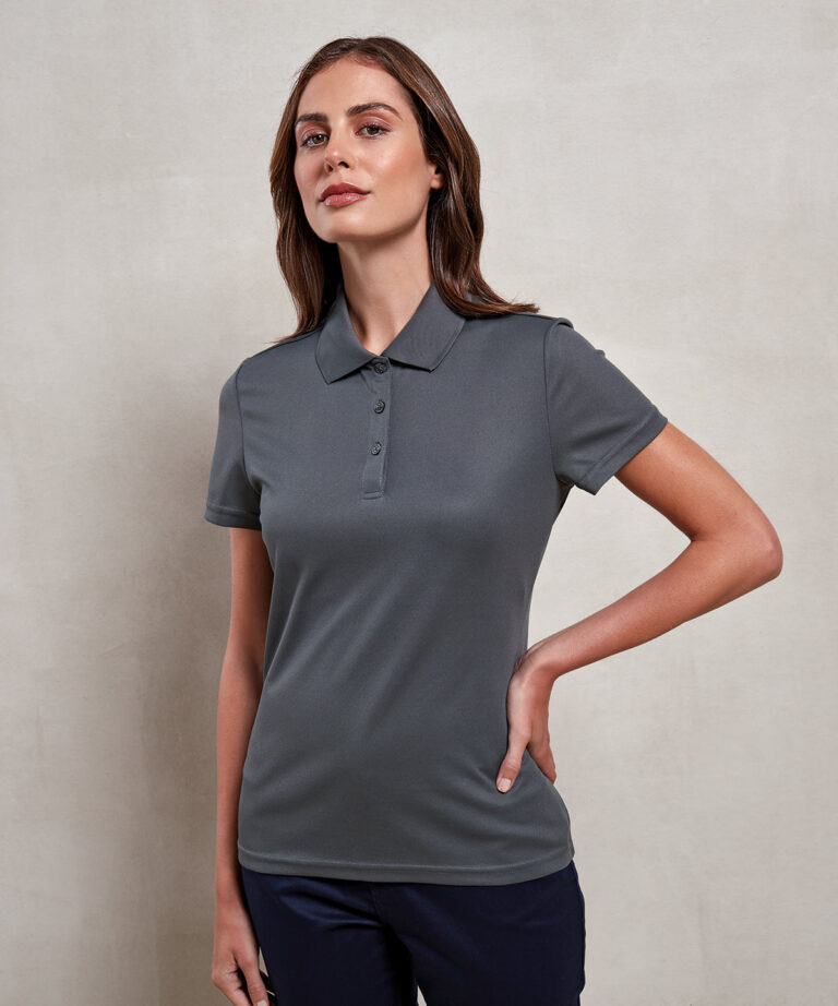 Alternative view of Premier Womens Spun Dyed Recycled Polo Shirt PR633