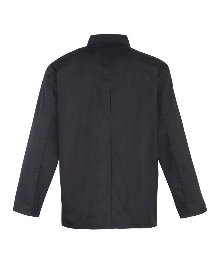 Premier Studded front long sleeve chef&#8217;s jacket PR665, Vivid Promotion Workwear