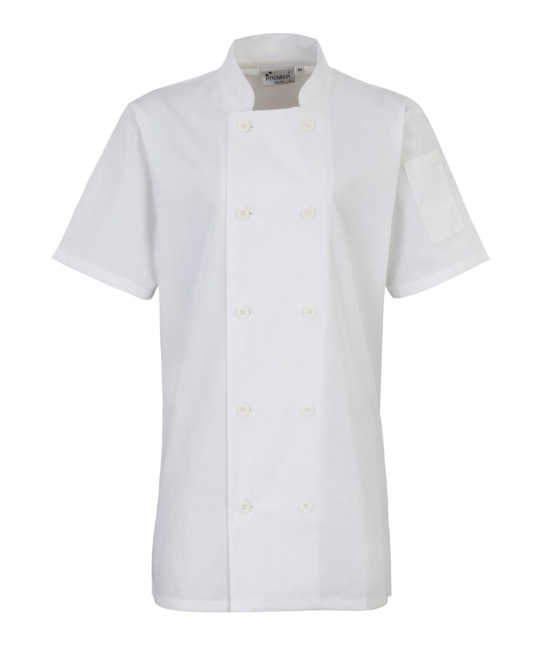 Alternative view of Premier Women's short sleeve chef's jacket PR670