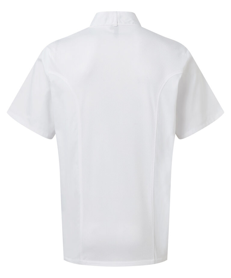Alternative view of Premier Chefs Coolchecker short sleeve jacket PR902