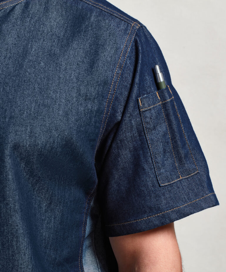 Premier Chef's zip close short sleeve jacket PR906