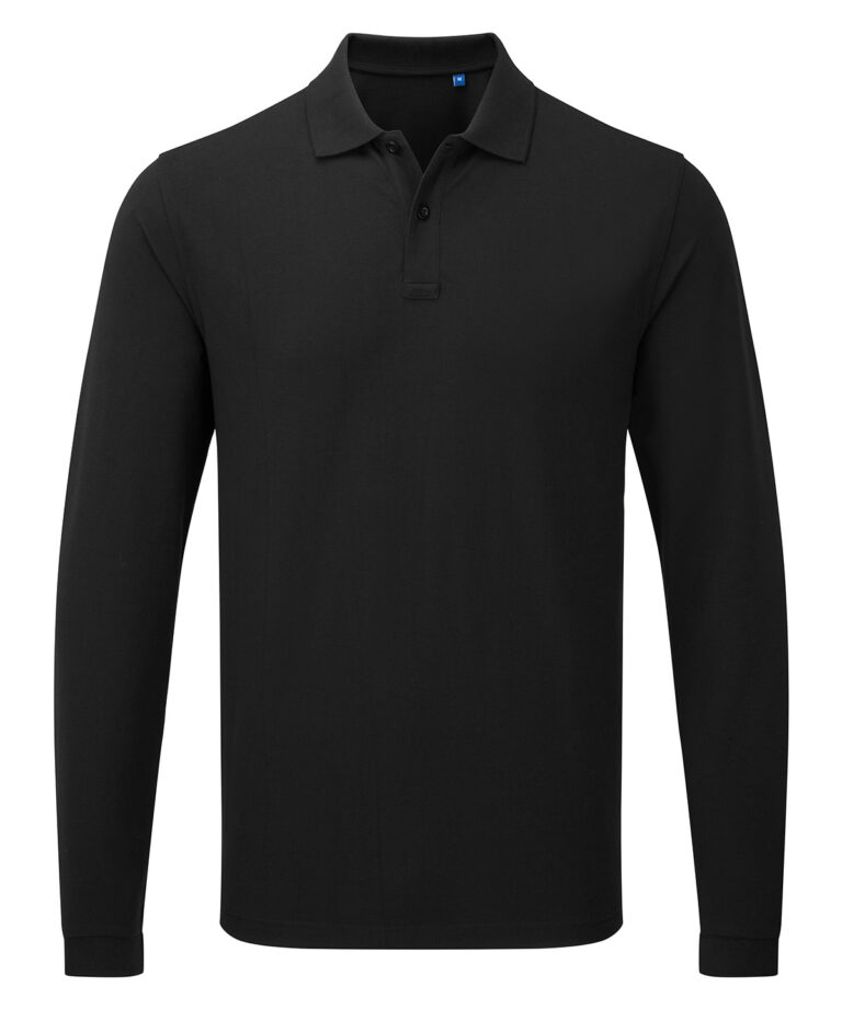 Alternative view of Premier Essential unisex long sleeve workwear polo shirt PR997