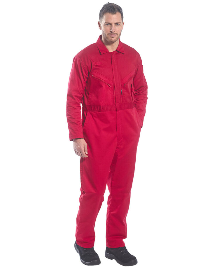 Portwest Liverpool zip coverall (C813) PW065, Vivid Promotion Workwear