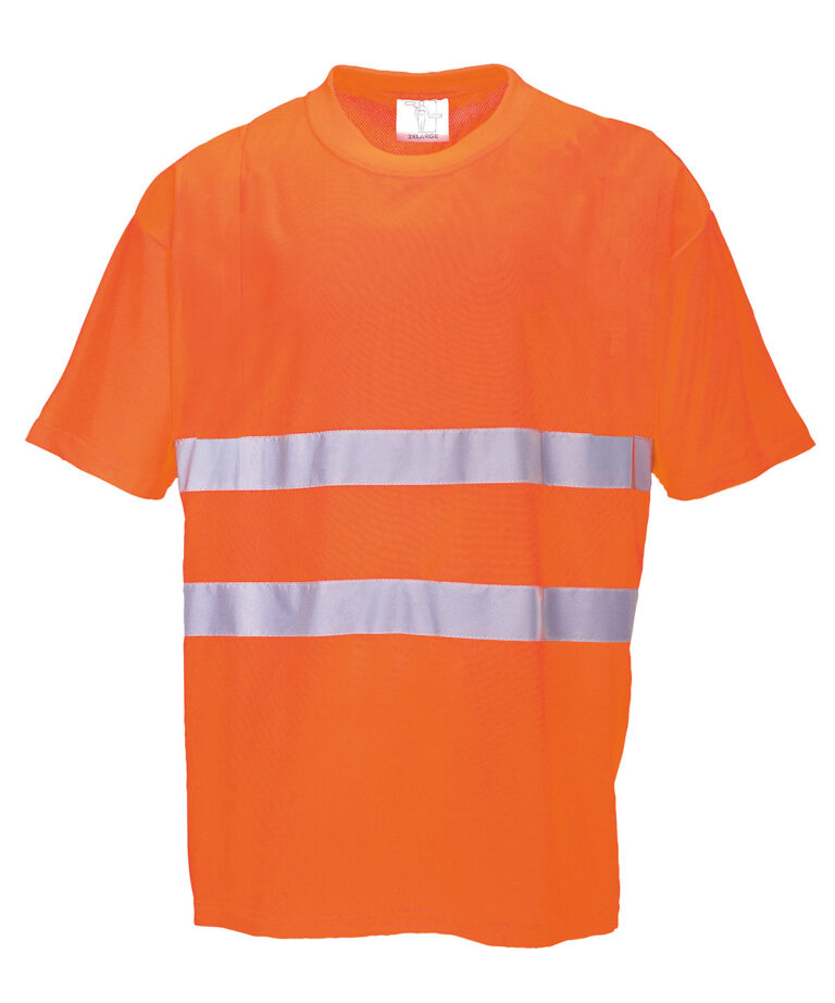Portwest Cotton Comfort t shirt (S172) PW090, Vivid Promotion Workwear