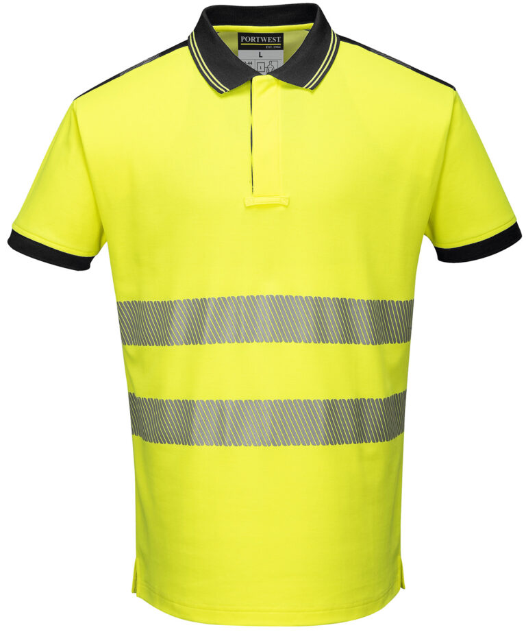 Portwest PW3 Hi vis polo shirt (T180) PW368, Vivid Promotion Workwear