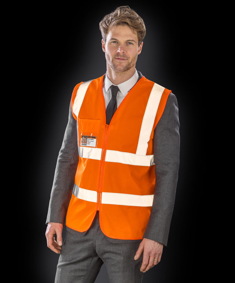 Result Core Core zip ID safety tabard R202X, Vivid Promotion Workwear