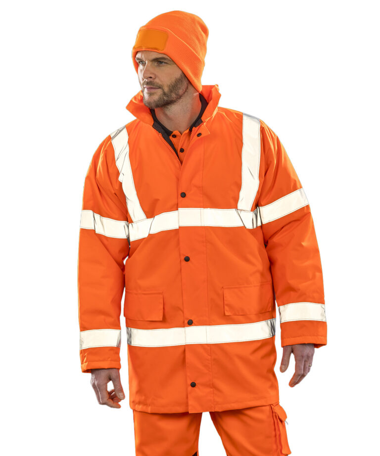 Result Core Core safety high viz coat R218X, Vivid Promotion Workwear