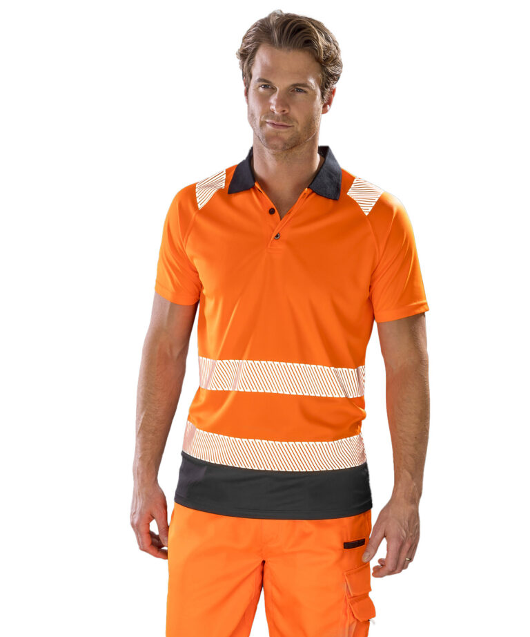 Result Genuine Recycled Recycled safety polo R501X, Vivid Promotion Workwear