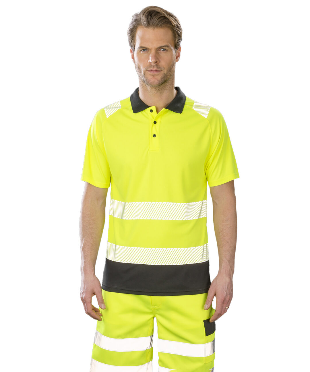 Result Genuine Recycled Recycled safety polo R501X, Vivid Promotion Workwear
