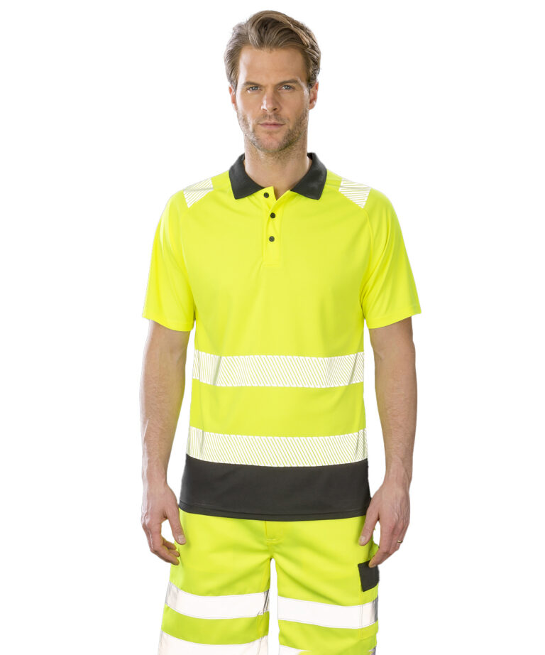 Result Genuine Recycled Recycled safety polo R501X, Vivid Promotion Workwear