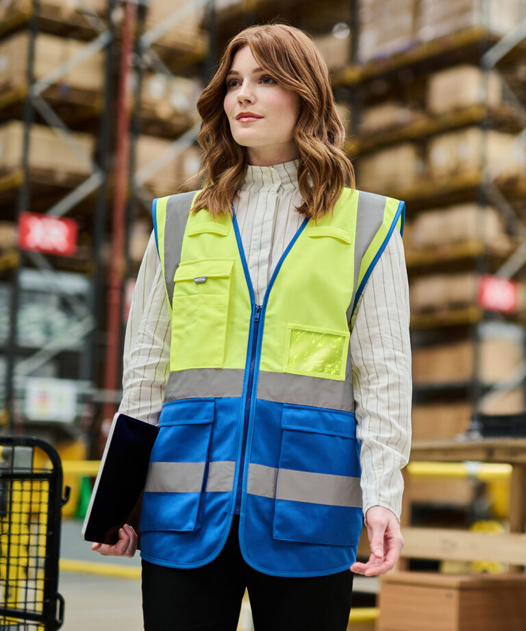 Regatta High Visibility Pro hi vis executive vest RG469, Vivid Promotion Workwear Regatta High Visibility Pro hi vis executive vest RG469, Vivid Promotion Workwear