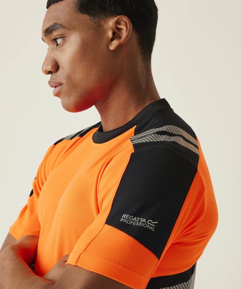 Regatta High Visibility Hi-Vis X Pro T-Shirt (Class 1) RG481, Vivid Promotion Workwear