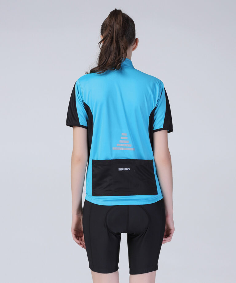 Spiro Women&#8217;s Spiro bikewear full zip top S188F, Vivid Promotion Workwear