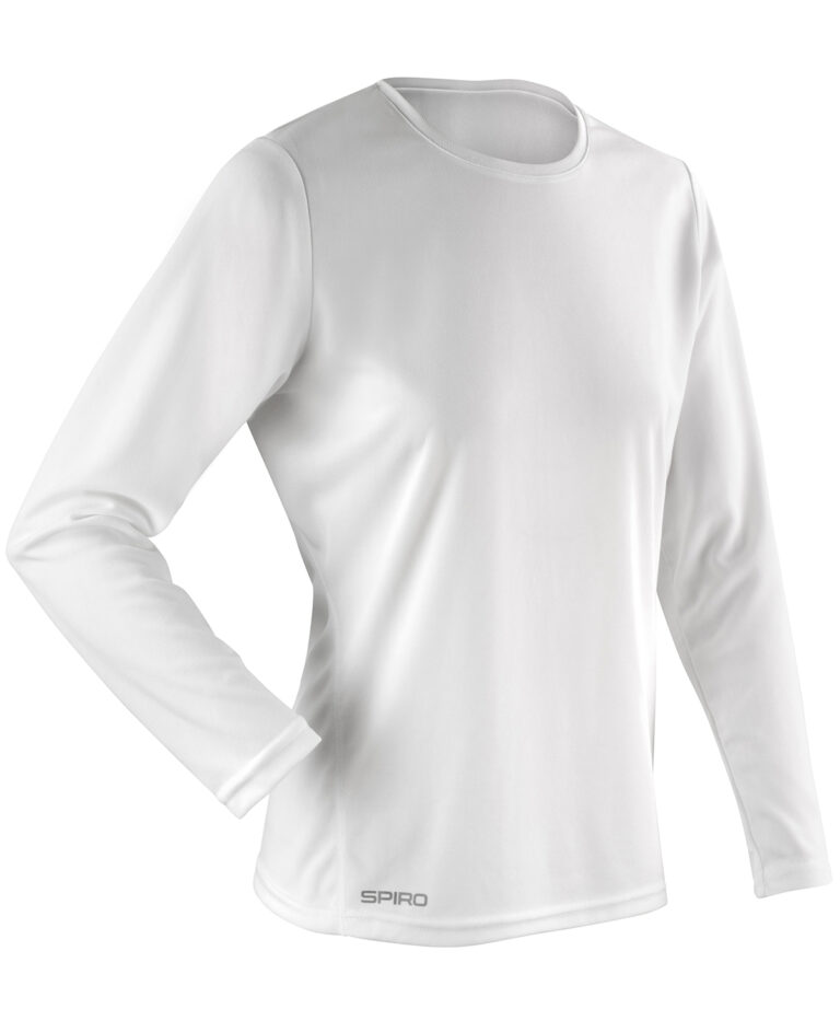 Spiro Women&#8217;s Spiro quick dry long sleeve t shirt S254F, Vivid Promotion Workwear