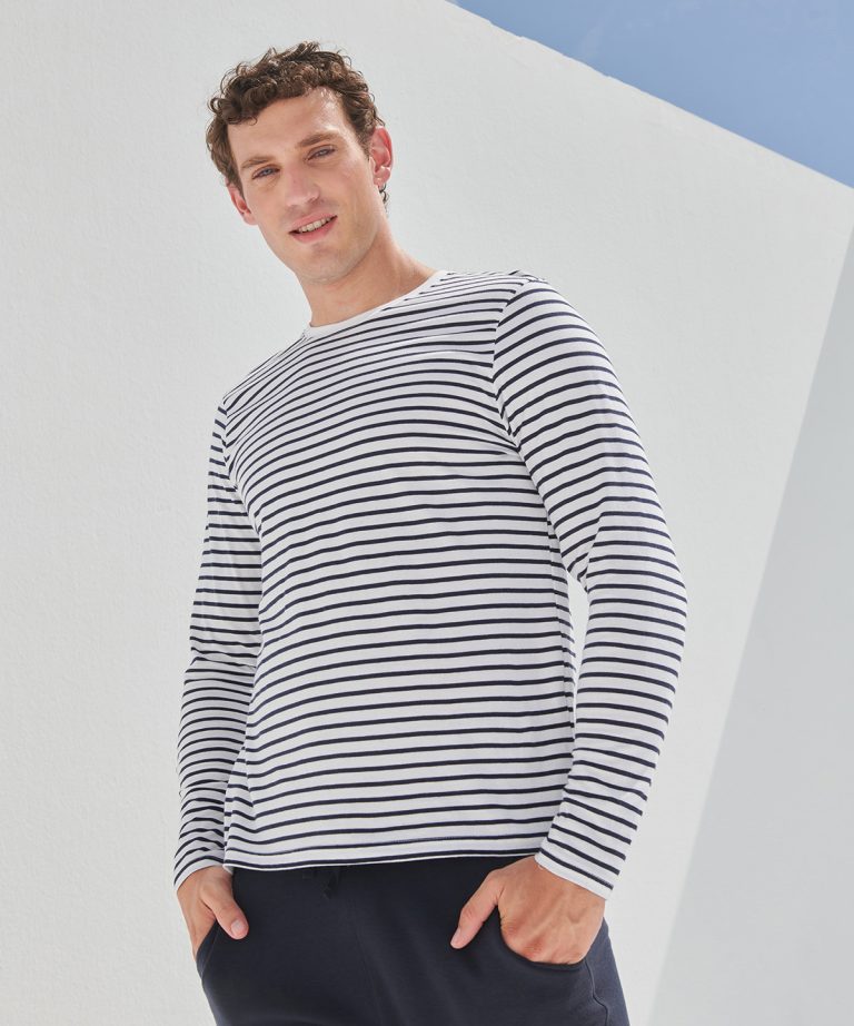Sf - Unisex Long - Sleeved Striped T SF204