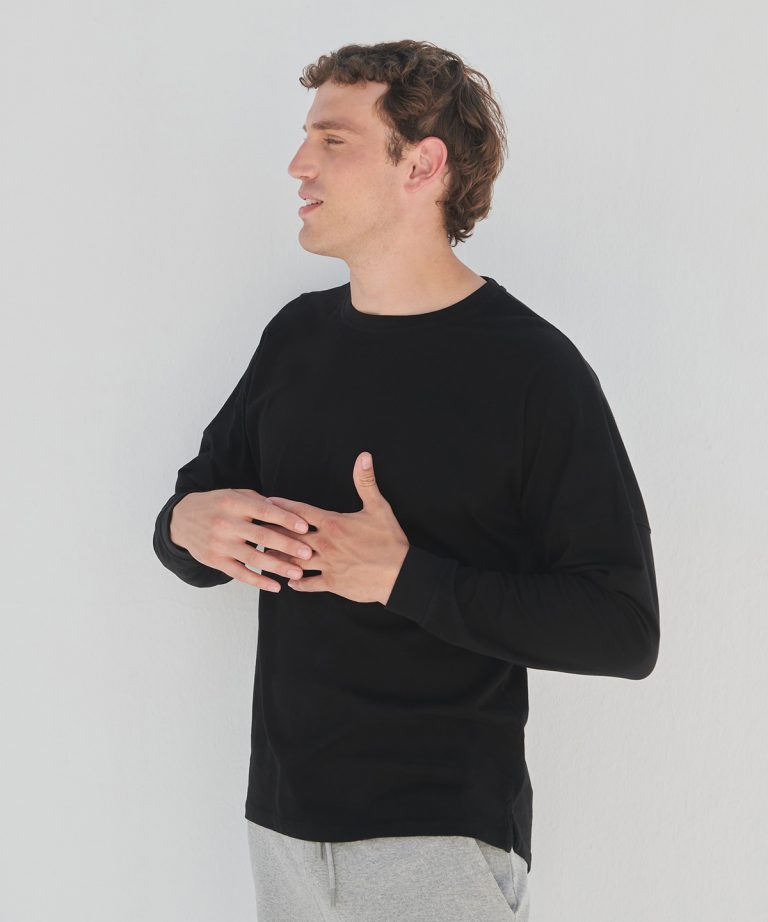 Sf - Unisex Drop Shoulder Slogan Top SF514