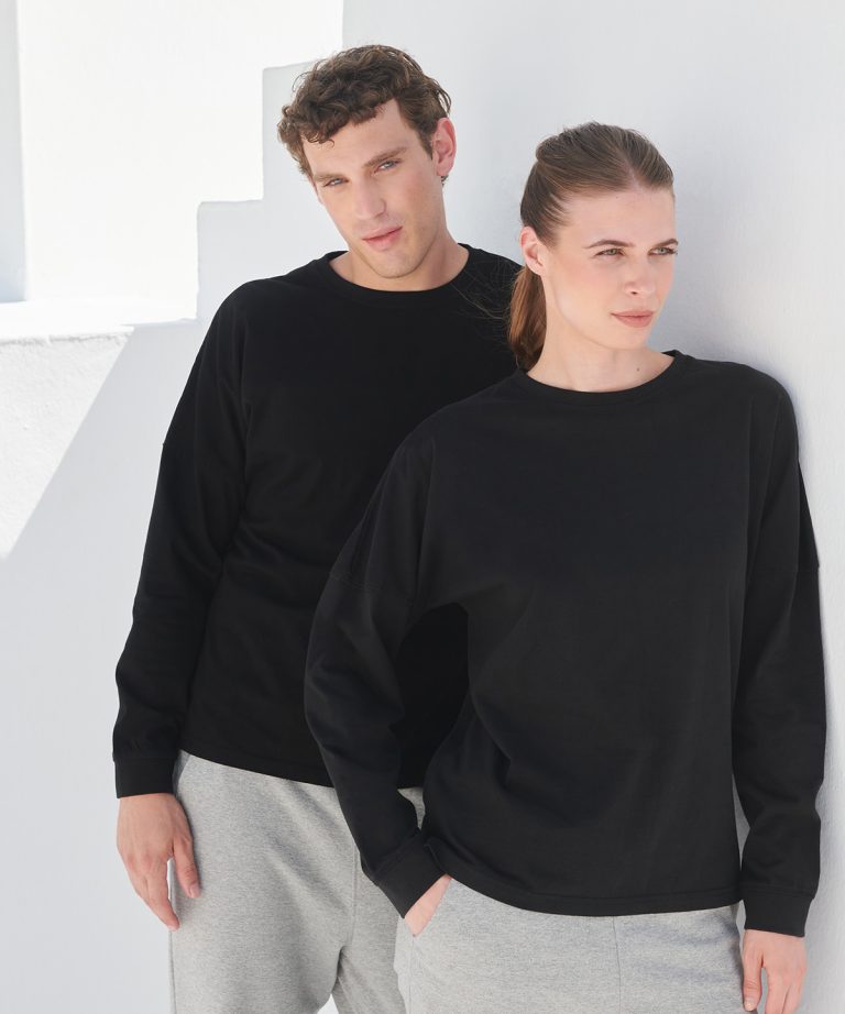 Alternative view of Sf - Unisex Drop Shoulder Slogan Top SF514
