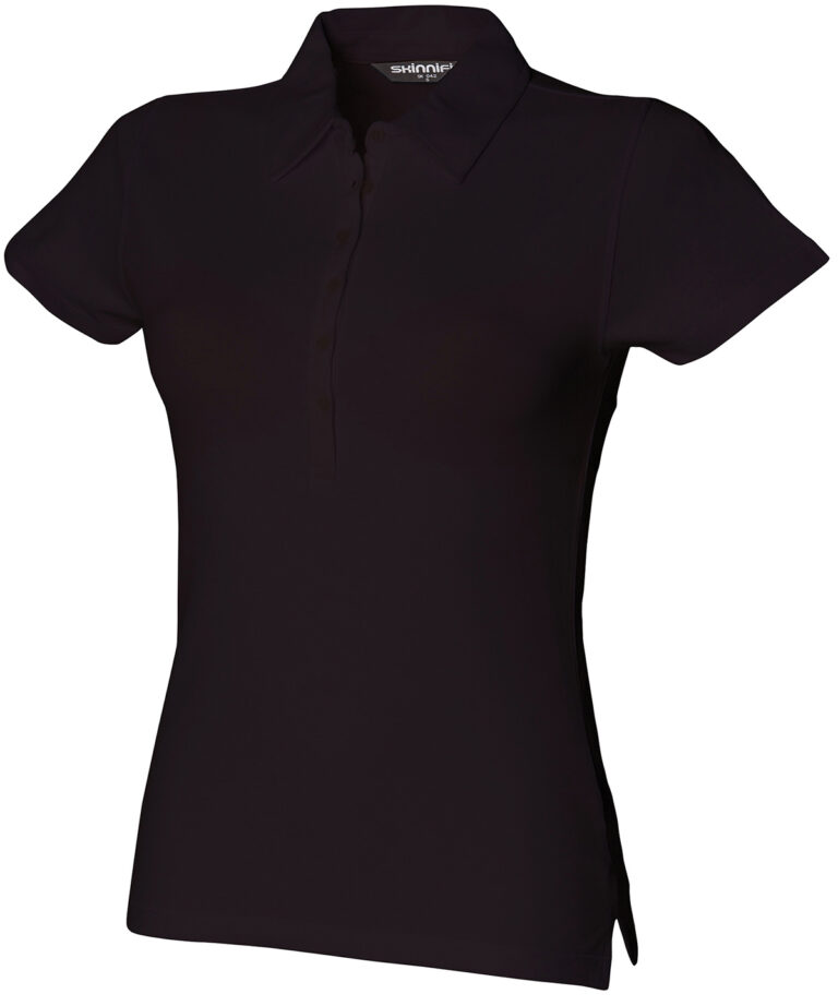 Alternative view of SF Clothing Women's short sleeve stretch polo SK042