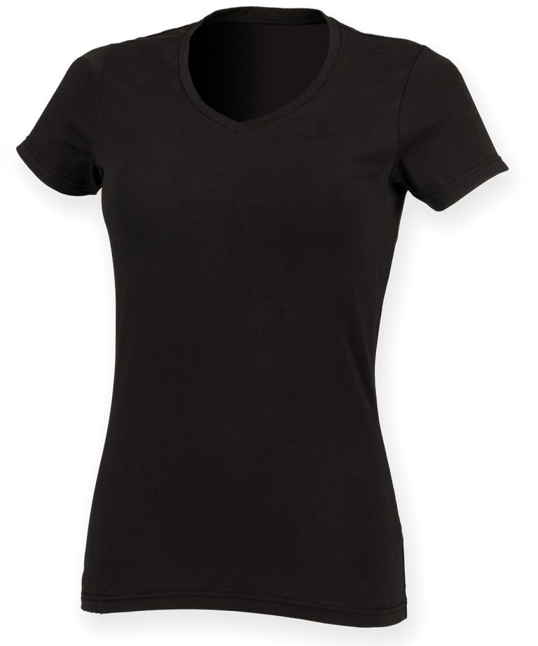 Alternative view of Sf - Feel Good Womens Stretch V - Neck T - Shirt SK122
