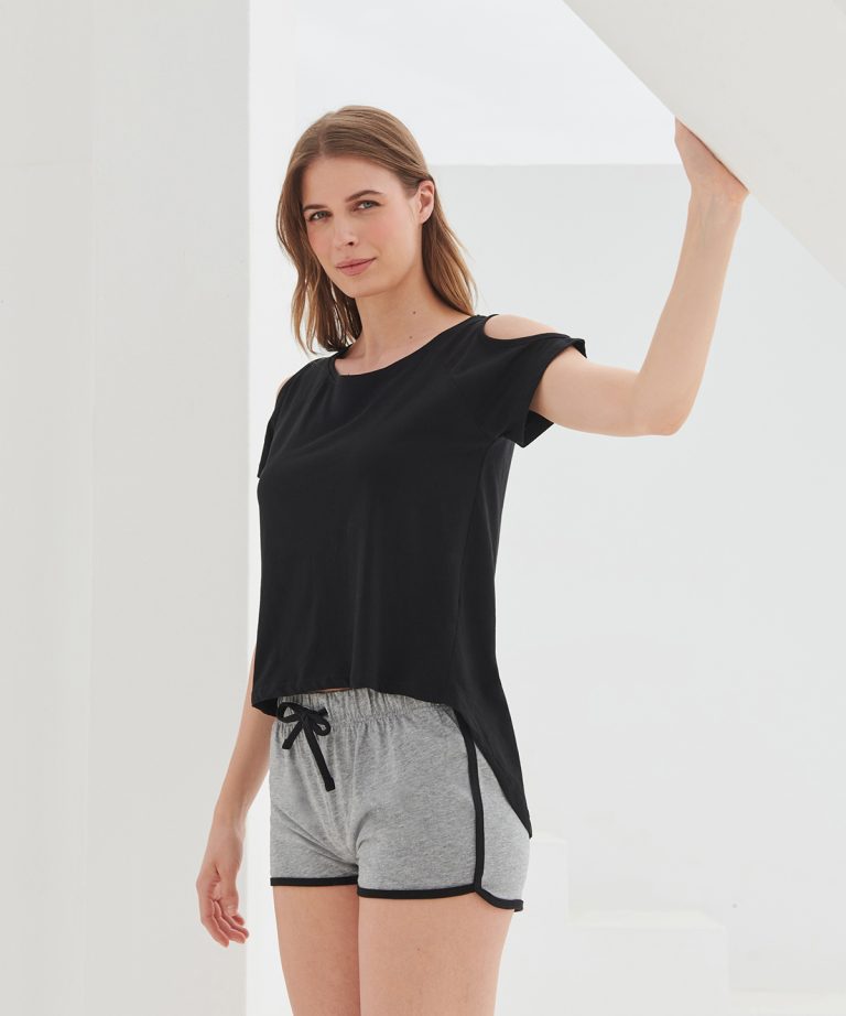 Sf - T - Shirt With Drop Detail SK233