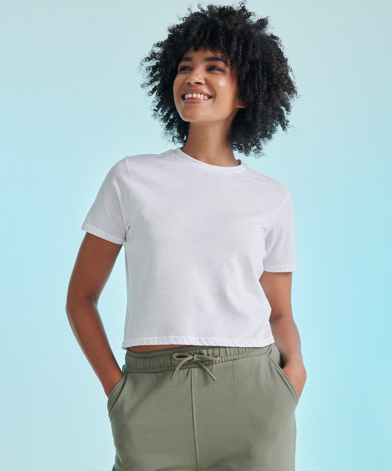 Sf &#8211; Womens Cropped Boxy T SK237, Vivid Promotion Workwear