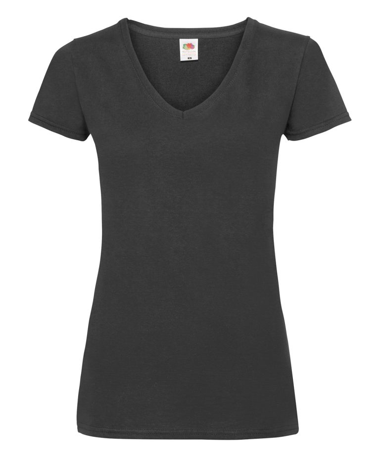 Fruit Of The Loom &#8211; Womens Valueweight V &#8211; Neck T SS047, Vivid Promotion Workwear