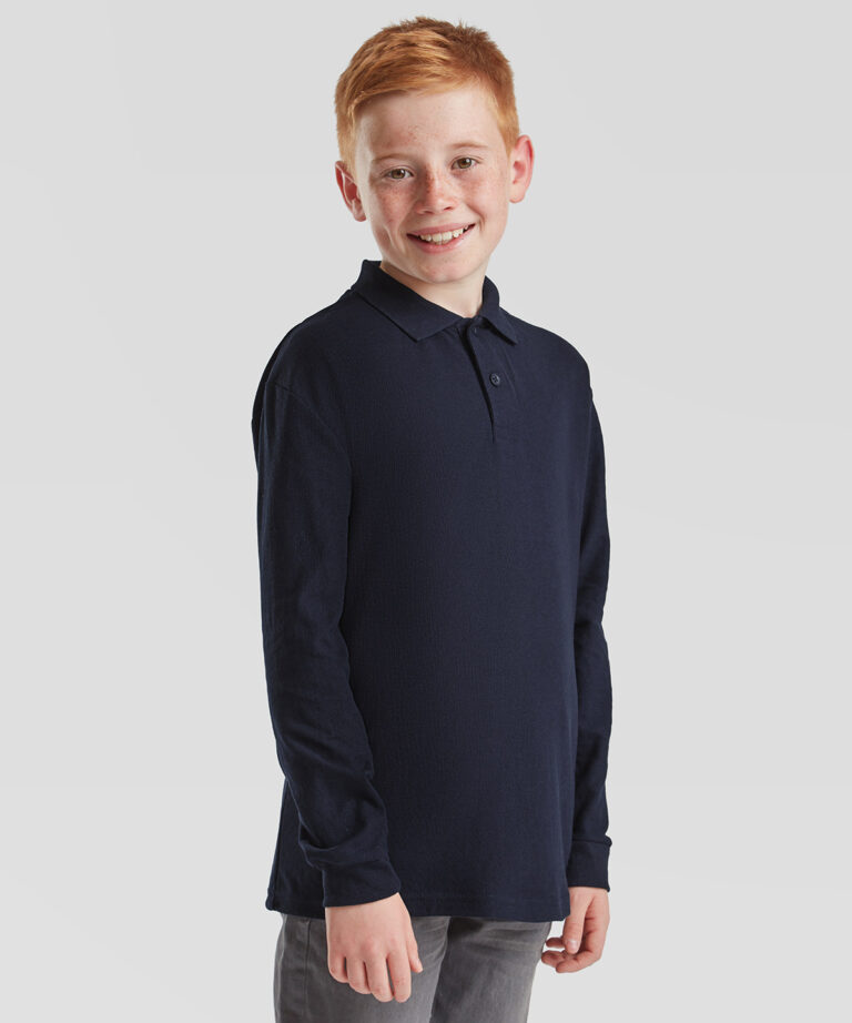Fruit of the Loom Kids long sleeve 65 35 polo SS320