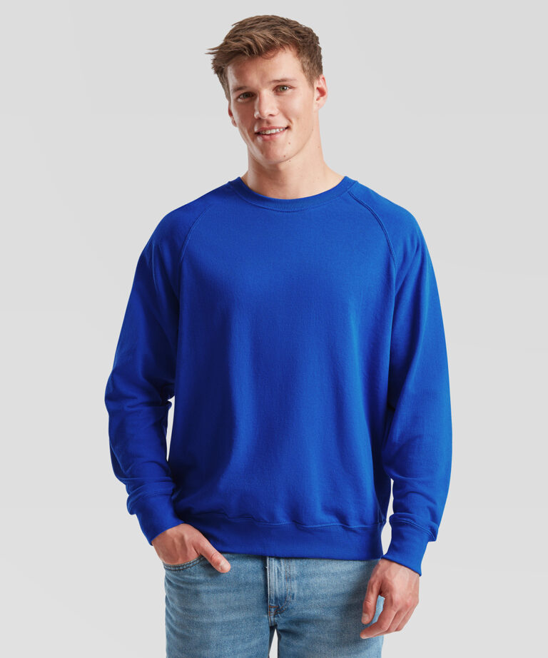 Fruit of the Loom Lightweight raglan sweatshirt SS970, Vivid Promotion Workwear