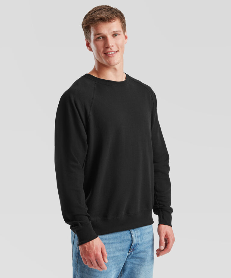 Fruit of the Loom Lightweight raglan sweatshirt SS970, Vivid Promotion Workwear