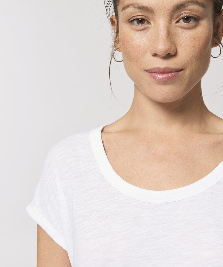 Stanely/Stella – Womens Stella Rounders Slub Rolled Sleeve Slub T – Shirt (Sttw112) SX084, Vivid Promotion Workwear Stanely/Stella – Womens Stella Rounders Slub Rolled Sleeve Slub T – Shirt (Sttw112) SX084, Vivid Promotion Workwear