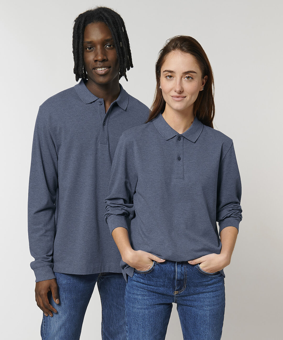 Stanley/Stella Prepster long sleeve unisex polo (STPU332) SX127, Vivid Promotion Workwear