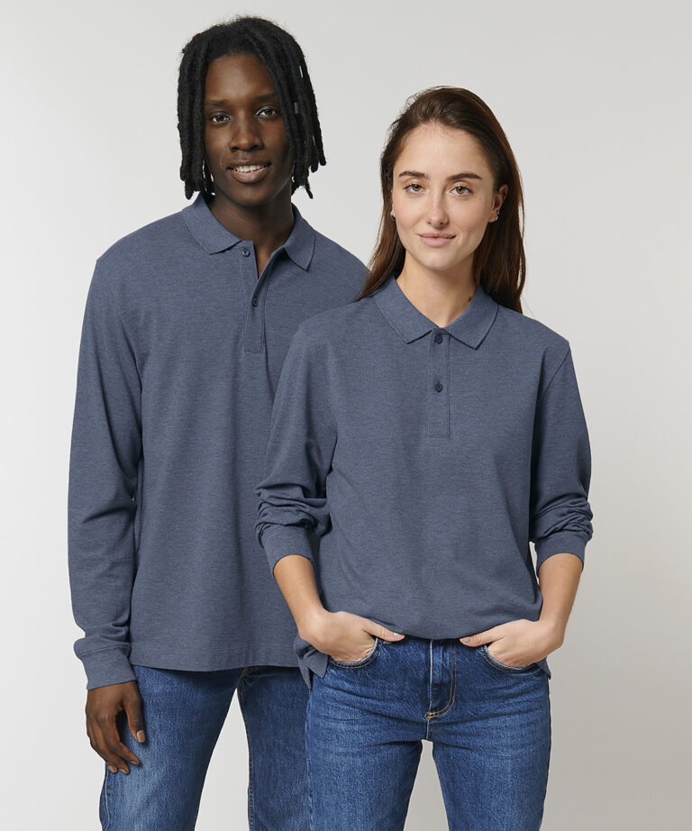 Stanley/Stella Prepster long sleeve unisex polo (STPU332) SX127, Vivid Promotion Workwear