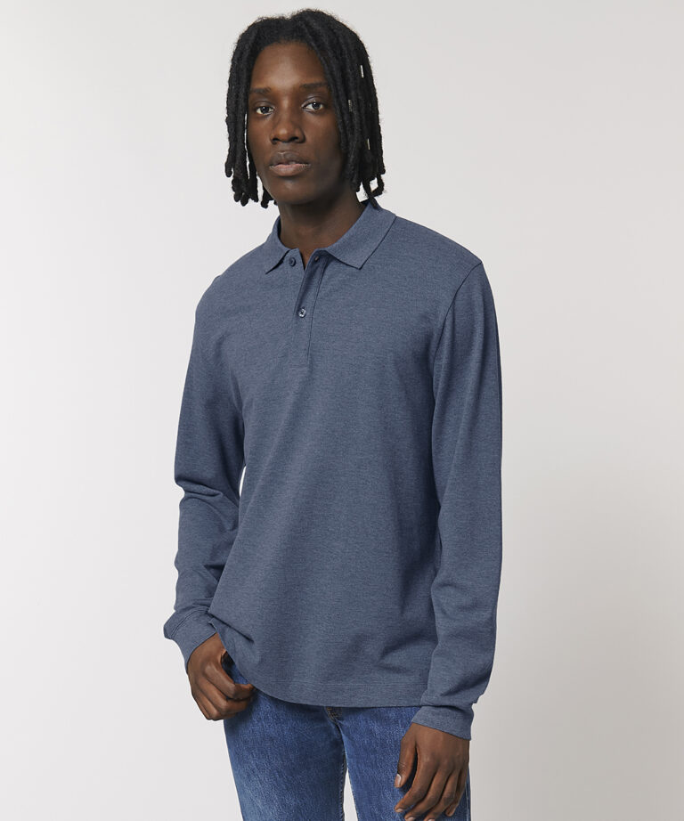 Stanley/Stella Prepster long sleeve unisex polo (STPU332) SX127, Vivid Promotion Workwear
