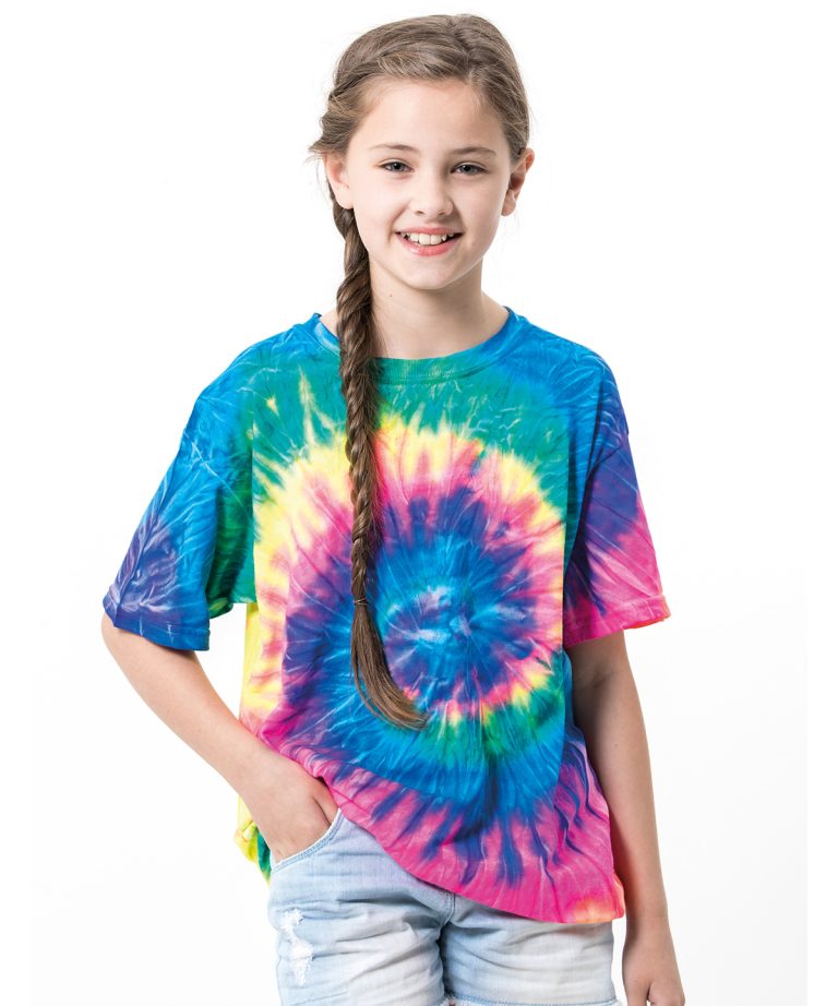 Alternative view of Colortone - Kids Tie - Dye T TD02B
