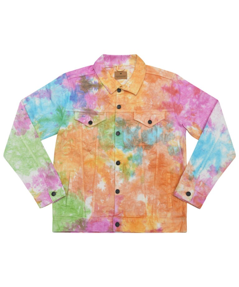 Alternative view of Colortone Tie dye denim jacket TD32M