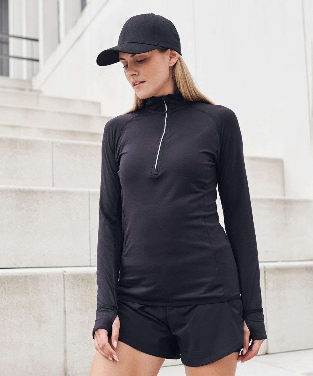 Tombo Women&#8217;s long sleeved zip top TL563, Vivid Promotion Workwear