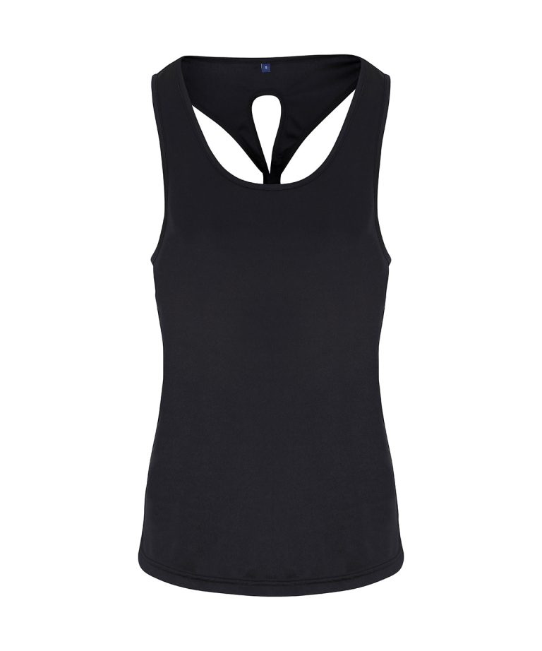 Tridri &#8211; Womens Tridri Yoga Knot Vest TR042, Vivid Promotion Workwear