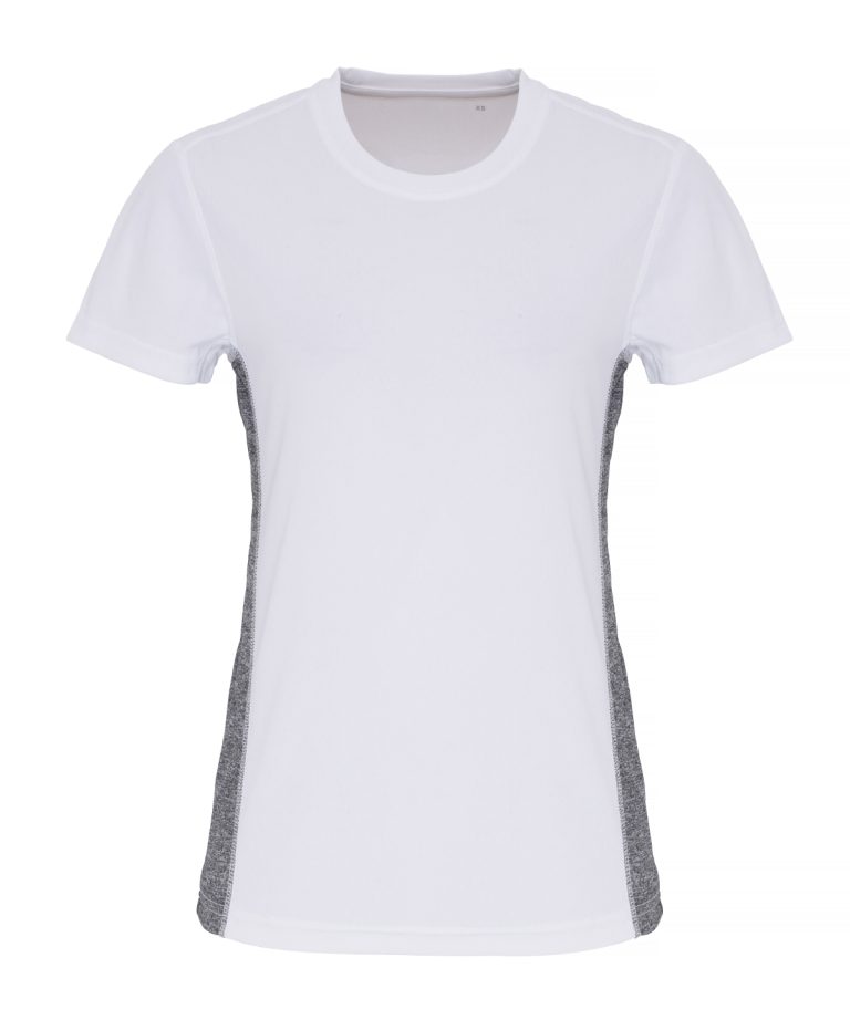 Tridri &#8211; Womens Tridri Contrast Panel Performance T &#8211; Shirt TR048, Vivid Promotion Workwear