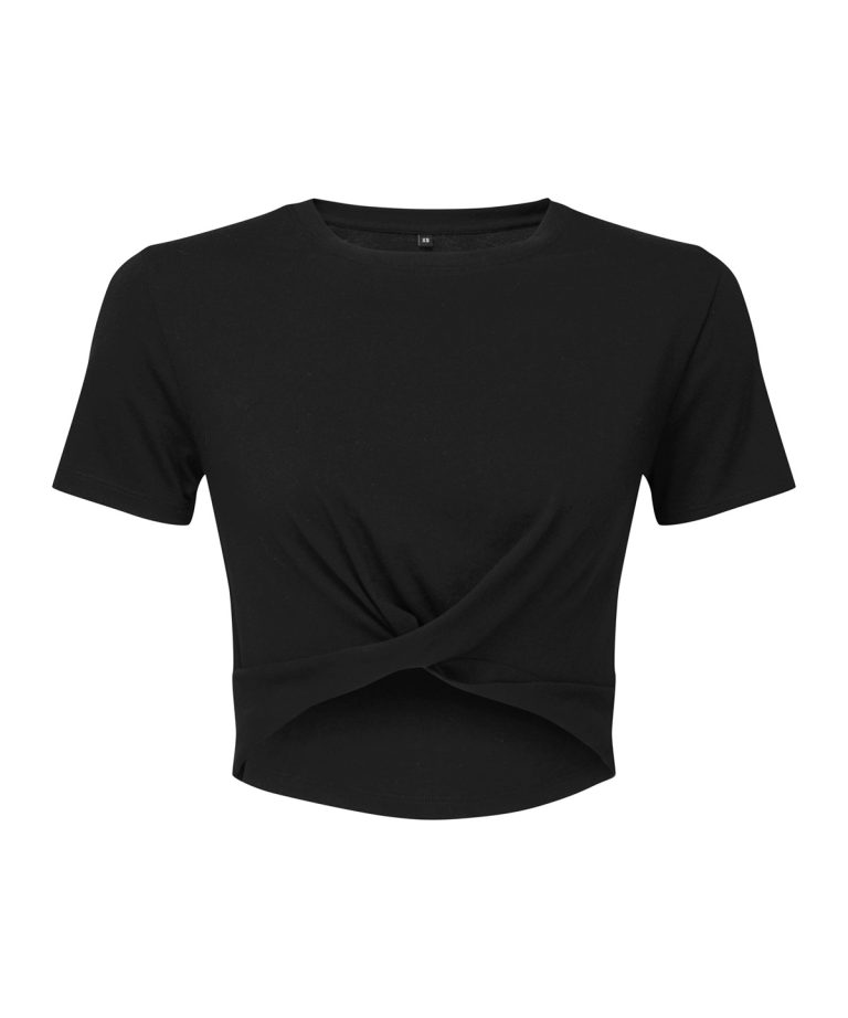 Tridri &#8211; Womens Tridri Twist Crop Top TR068, Vivid Promotion Workwear