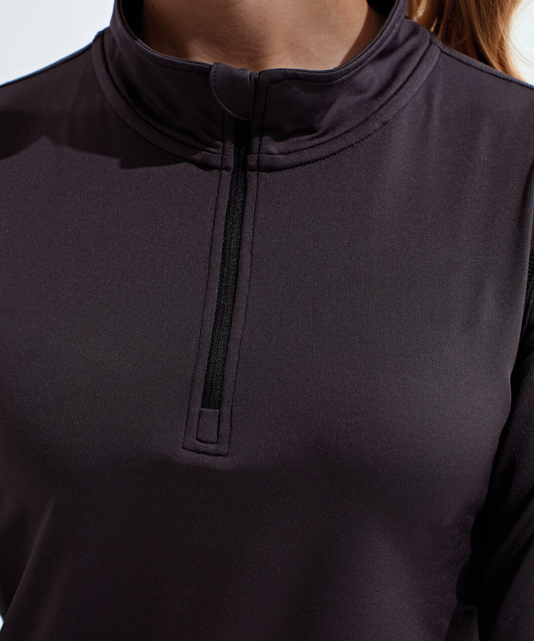 TriDri Womens TriDri recycled long sleeve brushed back ? zip top TR121, Vivid Promotion Workwear