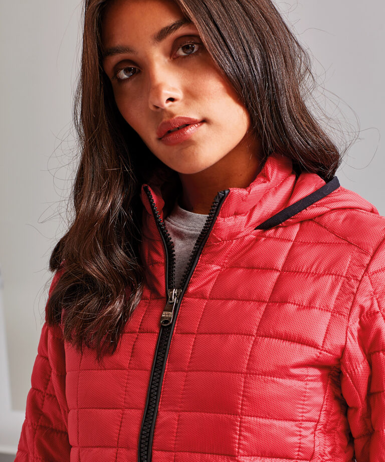 Alternative view of 2786 Women's honeycomb hooded jacket TS23F