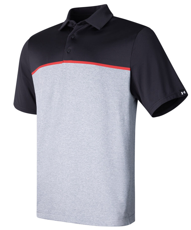 Alternative view of Under Armour Golf UA playoff 3.0 stripe polo LB  edge lit UG003