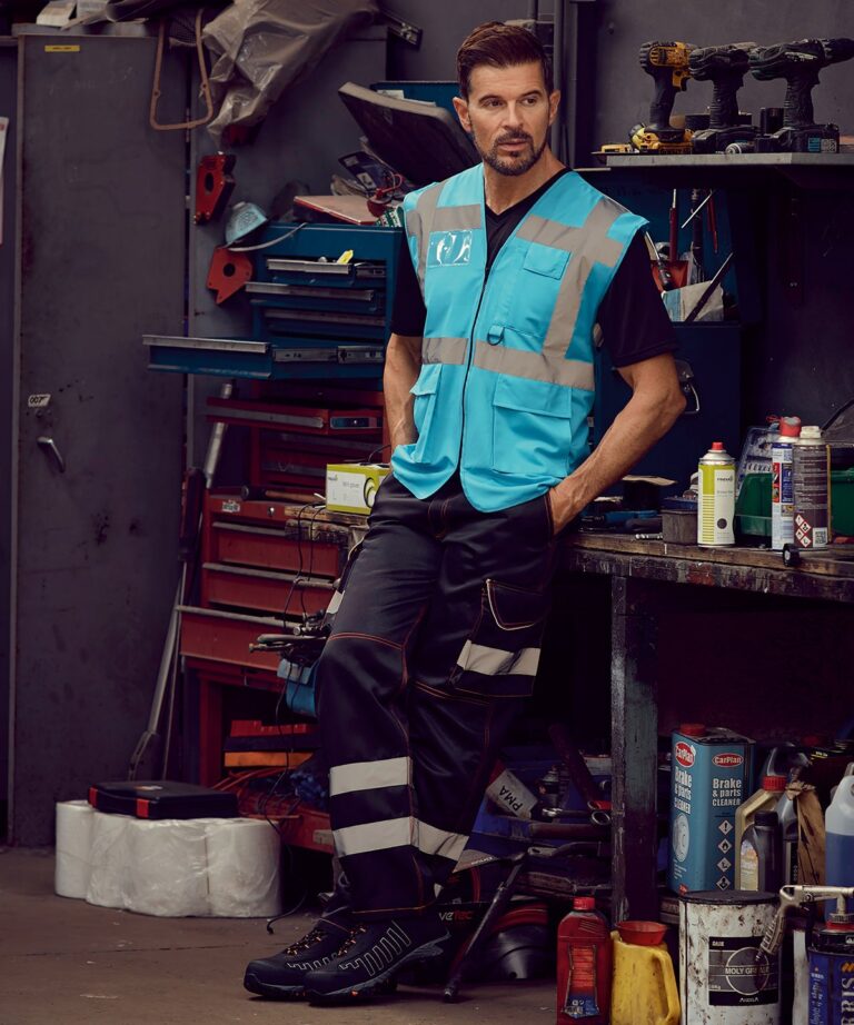 Yoko Multifunctional executive hi vis waistcoat (HVW801) YK002